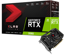 کارت گرافیک پی ان وای مدل GeForce RTX 2060 6GB XLR8 با حافظه 6 گیگابایت